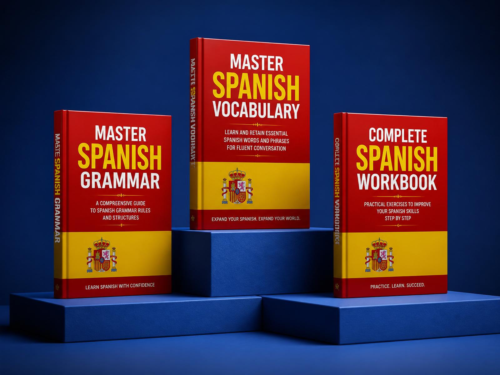 Spanish learning ebooks: grammar, vocabulary and workbook